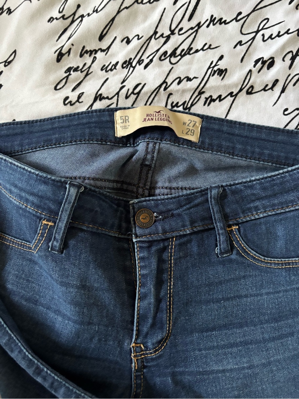 Hollister Dark Blue Jean Leggings